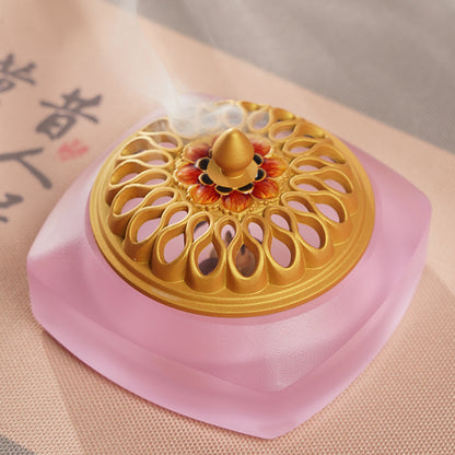 Candy-colored Glass Incense Burner