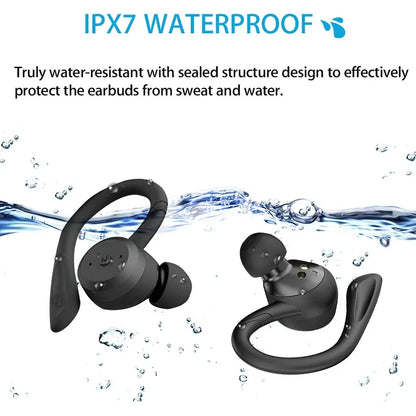 20-Hour Playtime | Waterproof Sport Wireless Earbuds | TWS Stereo IPX7